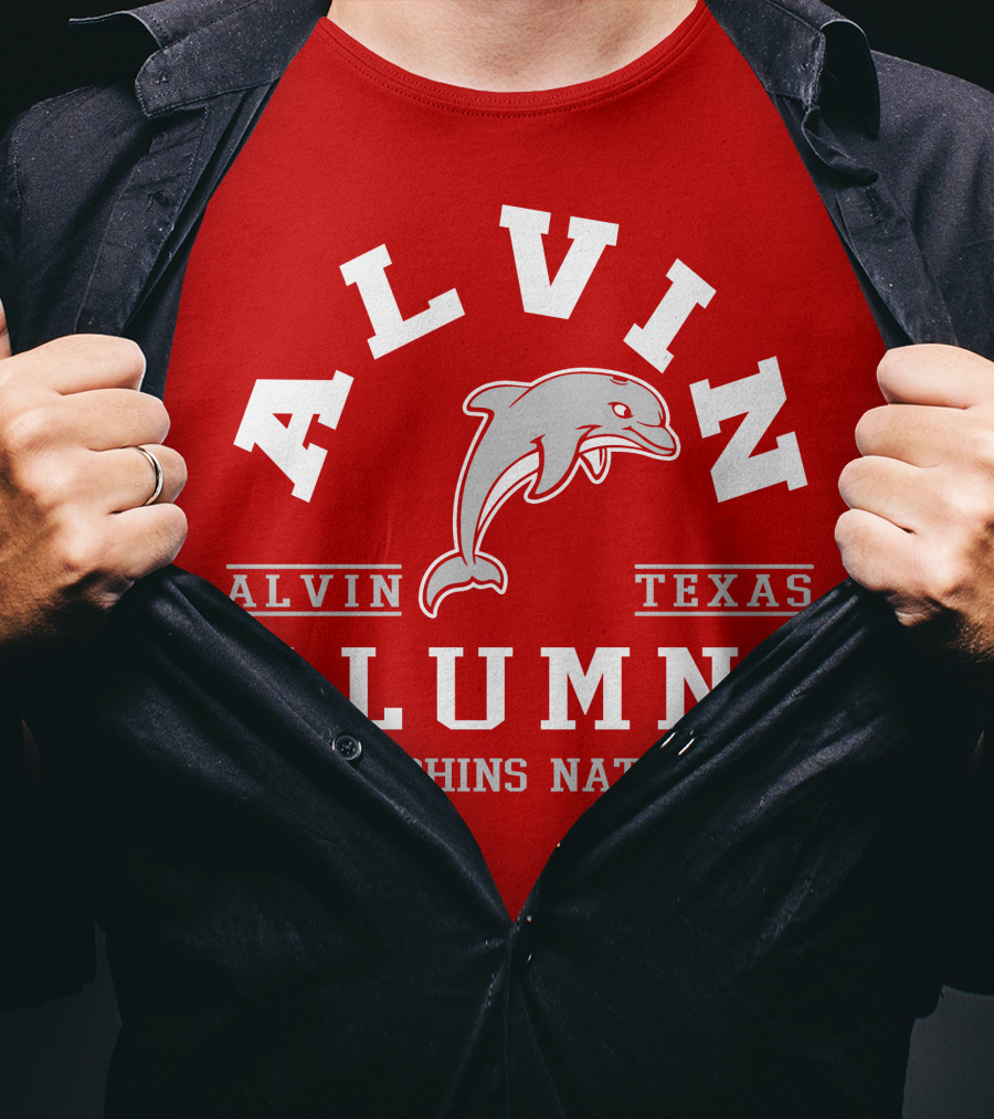 Alvin Texas Alumni Dolphins Nation T-Shirt