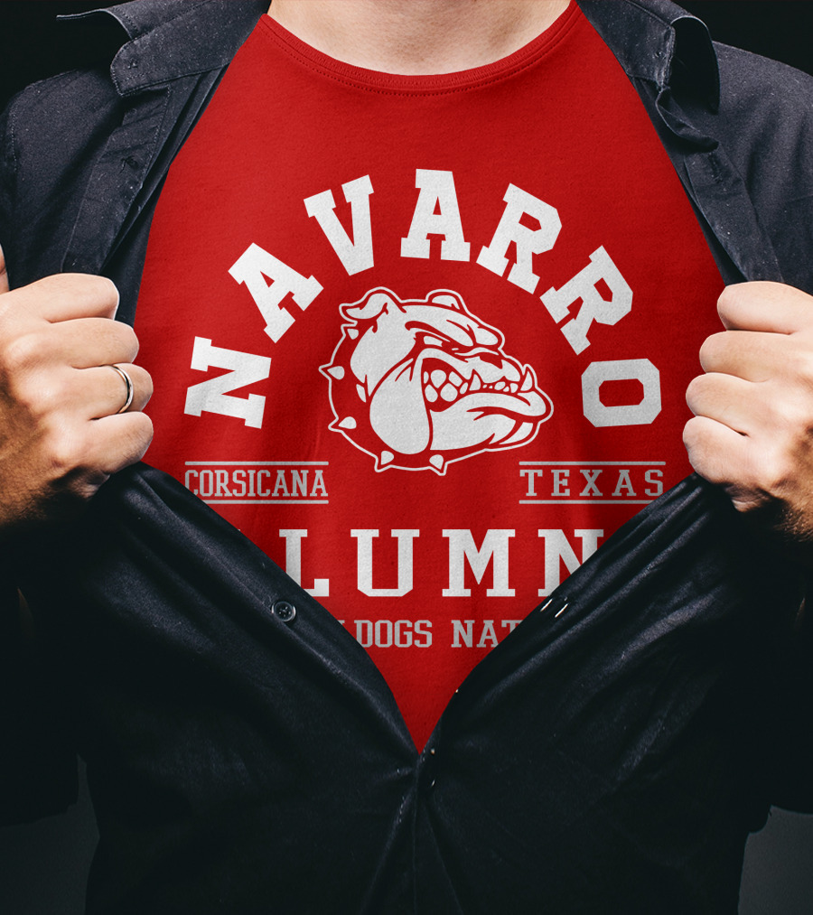 Navarro Corsicana Texas Alumni Bulldogs Nation T-Shirt