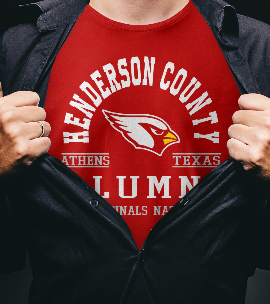 Henderson County Texas Cardinals Alumni Nation T-Shirt