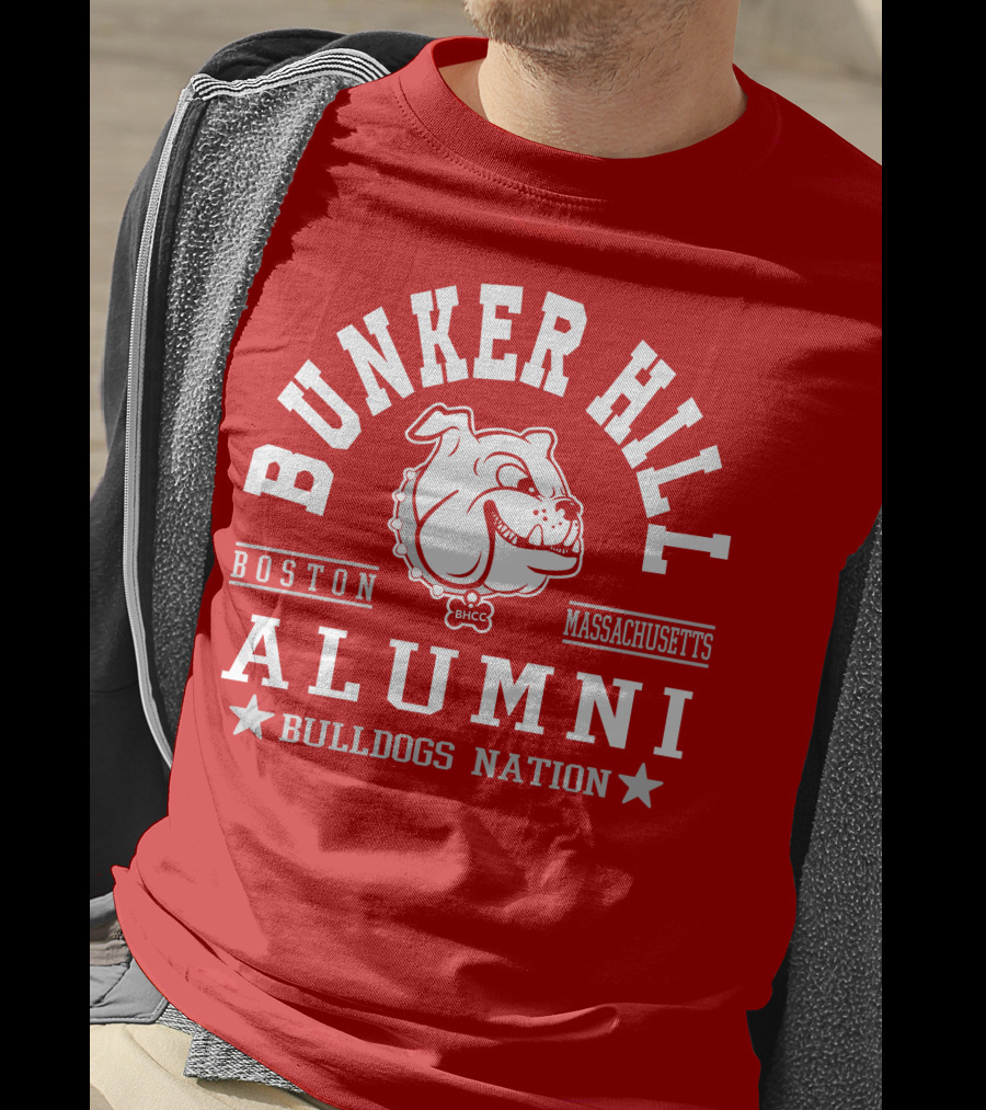 Bunker Hill Boston Massachusetts Alumni Bulldogs Nation T-Shirt