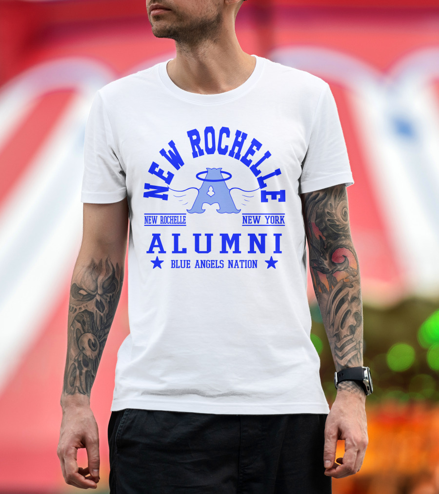 New Rochelle Alumni Blue Angels Nation New York T-Shirt