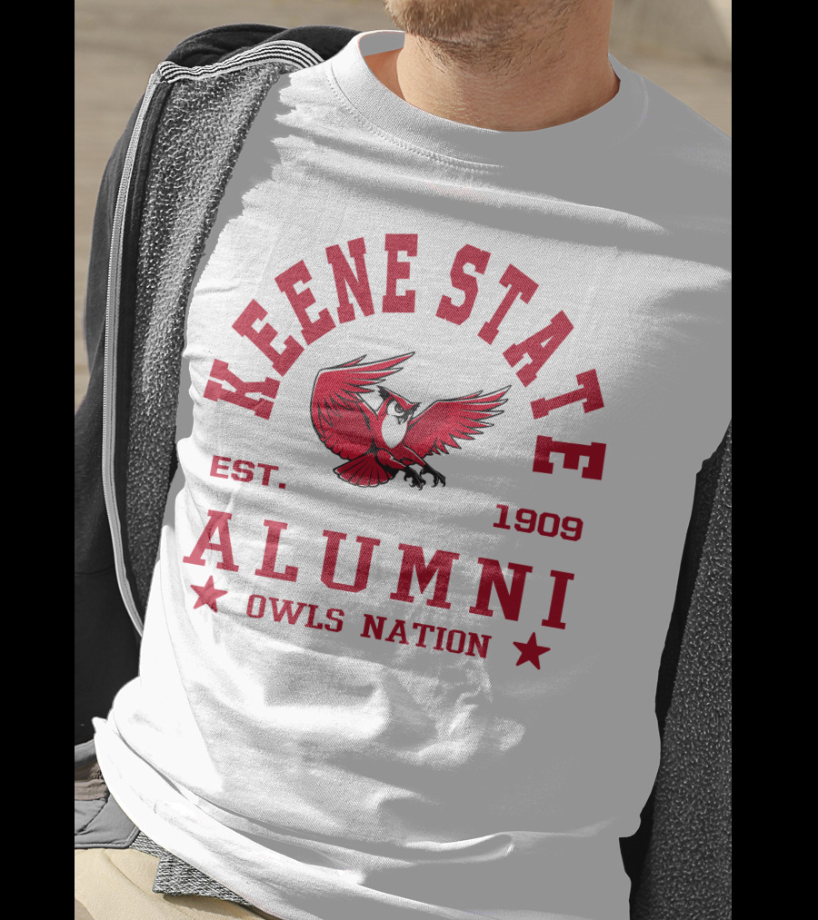 Keene State College Alumni Owls Nation Est. 1909 Red Owl T-Shirt