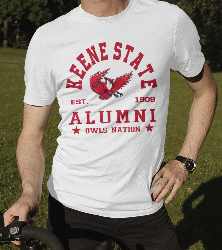 Keene State College Alumni Owls Nation Est. 1909 Red Owl T-Shirt