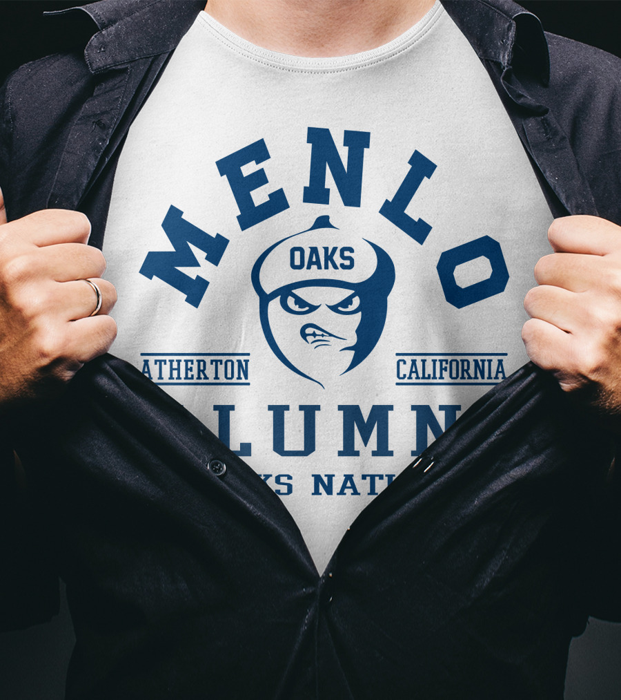 Menlo Oaks Alumni Atherton California Oaks Nation T-Shirt