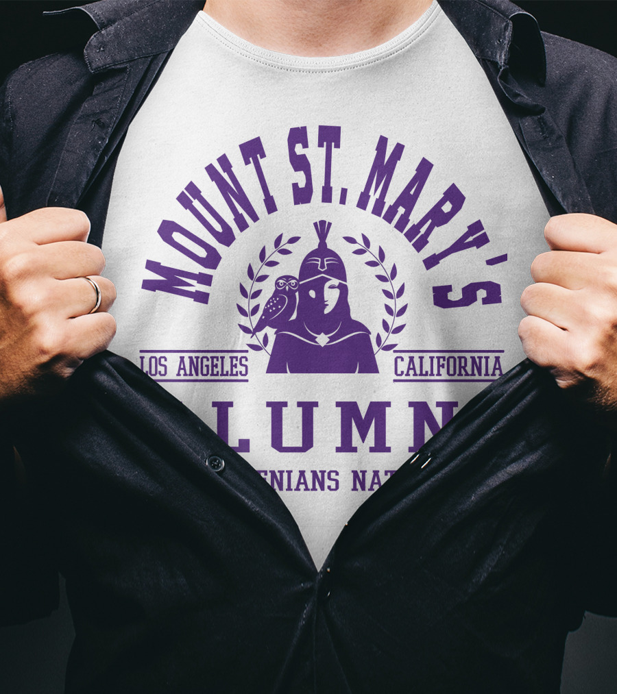 Mount St. Mary's Alumni Athenians Nation Los Angeles California T-Shirt