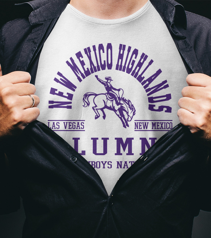 New Mexico Highlands University Alumni Cowboys Nation Las Vegas New Mexico T-Shirt