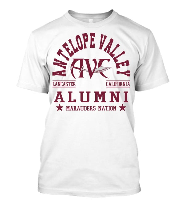 Antelope Valley Alumni AVC Marauders Nation Lancaster California T-Shirt