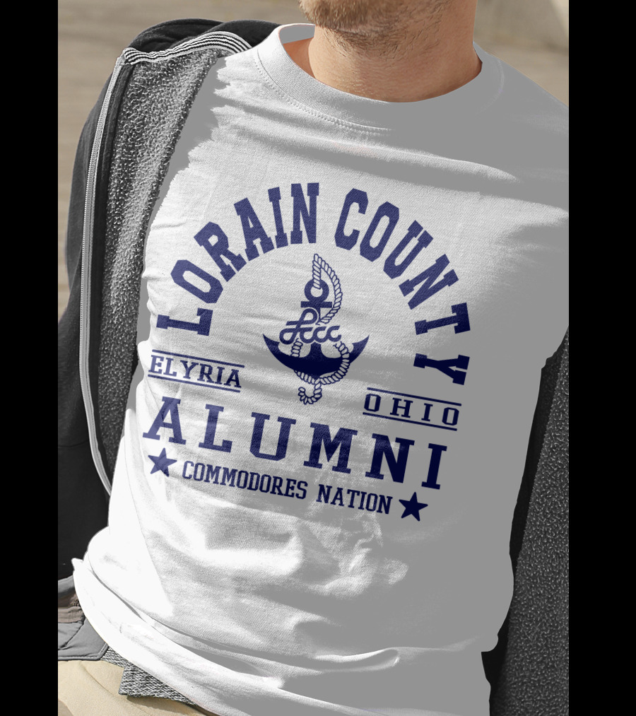 Lorain County Community College Alumni Elyria Ohio Commodores Nation T-Shirt