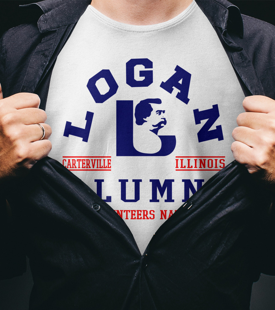 Logan Alumni Carterville Illinois Volunteers Nation T-Shirt