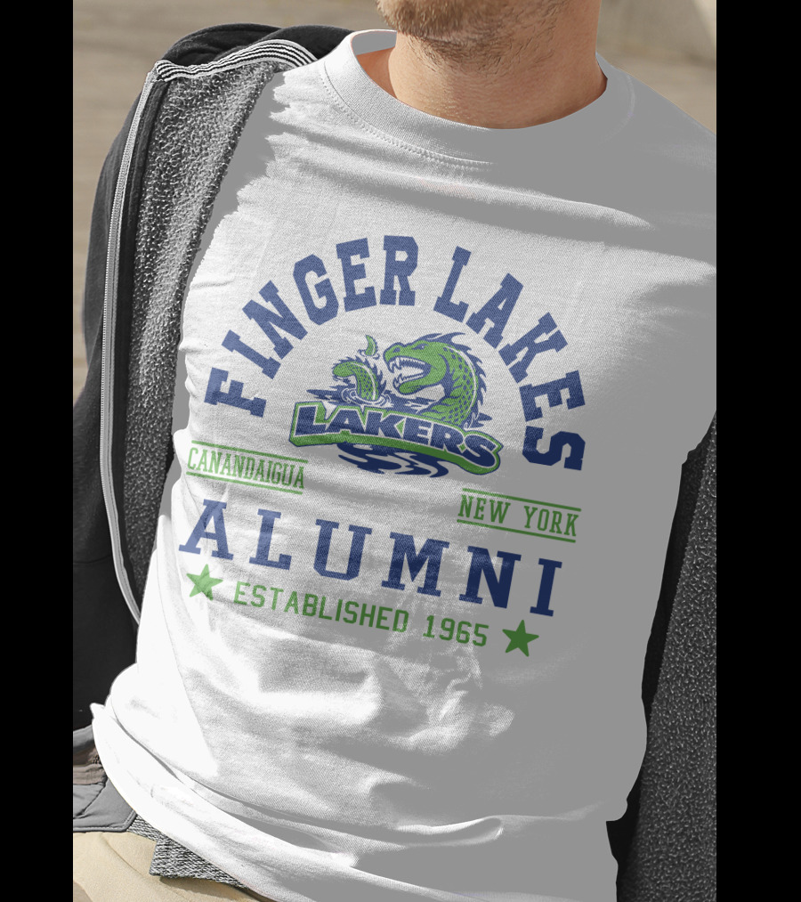 Finger Lakes Lakers Canandaigua New York Alumni Established 1965 T-Shirt