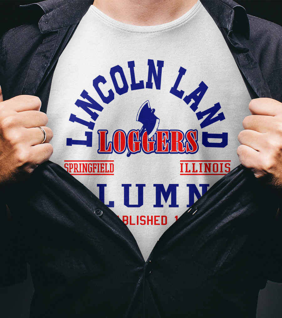 Lincoln Land Loggers Alumni Springfield Illinois Established 1967 T-Shirt