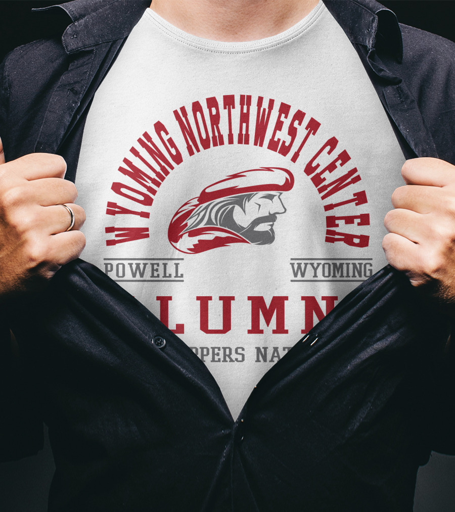 Wyoming Northwest Center Powell Wyoming Alumni Trappers Nation T-Shirt