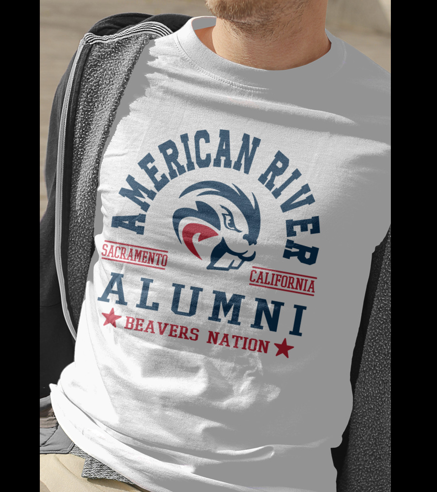 American River Alumni Sacramento California Beavers Nation T-Shirt
