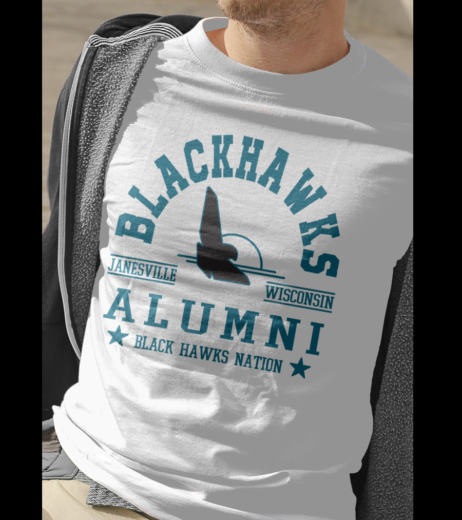 Blackhawks Alumni Janesville Wisconsin Black Hawks Nation T-Shirt