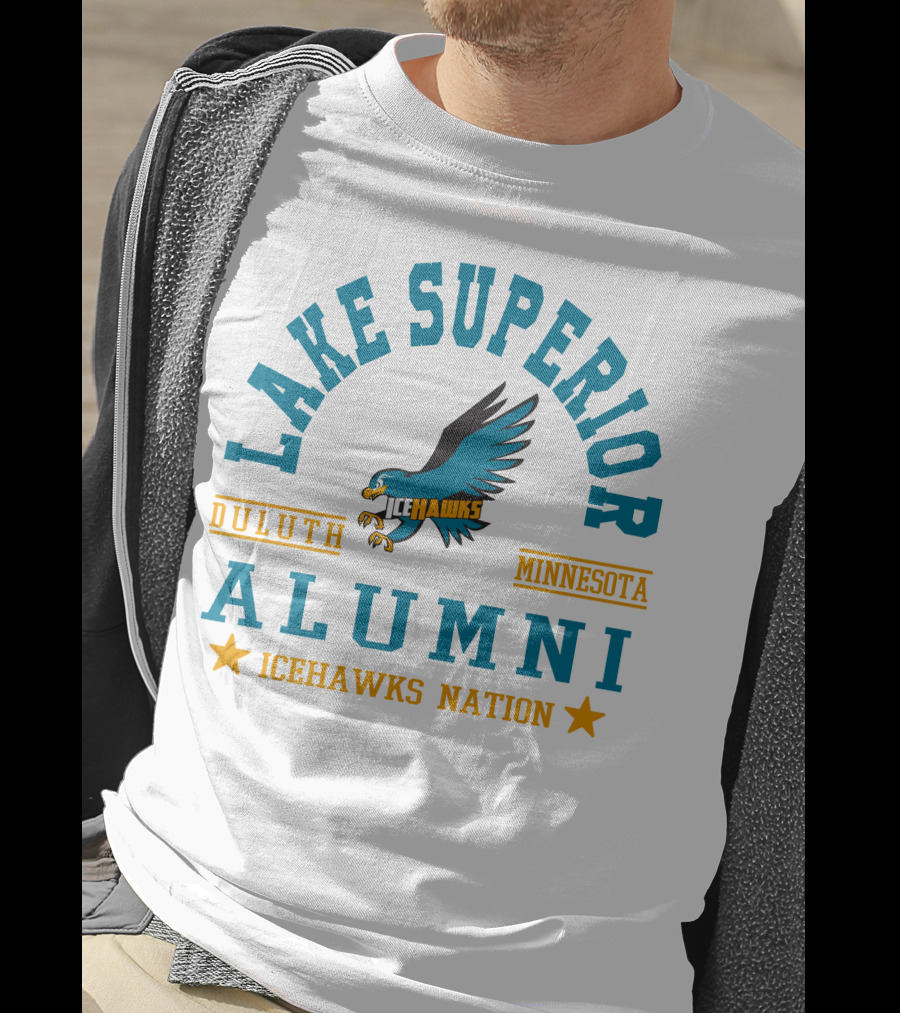 Lake Superior Alumni Duluth Minnesota Icehawks Nation T-Shirt