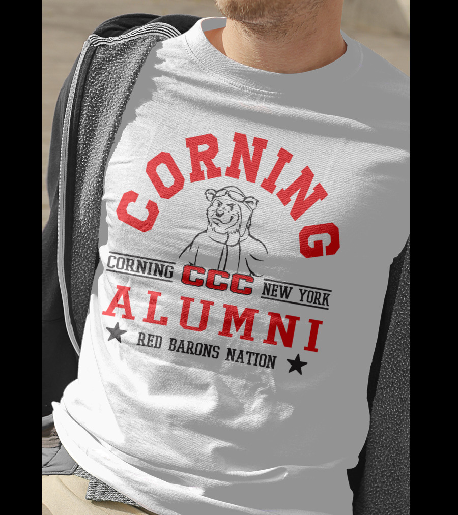 Corning New York CCC Alumni Red Barons Nation T-Shirt