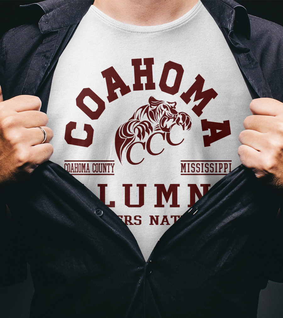 Coahoma County Mississippi Alumni Tigers Nation CCC T-Shirt