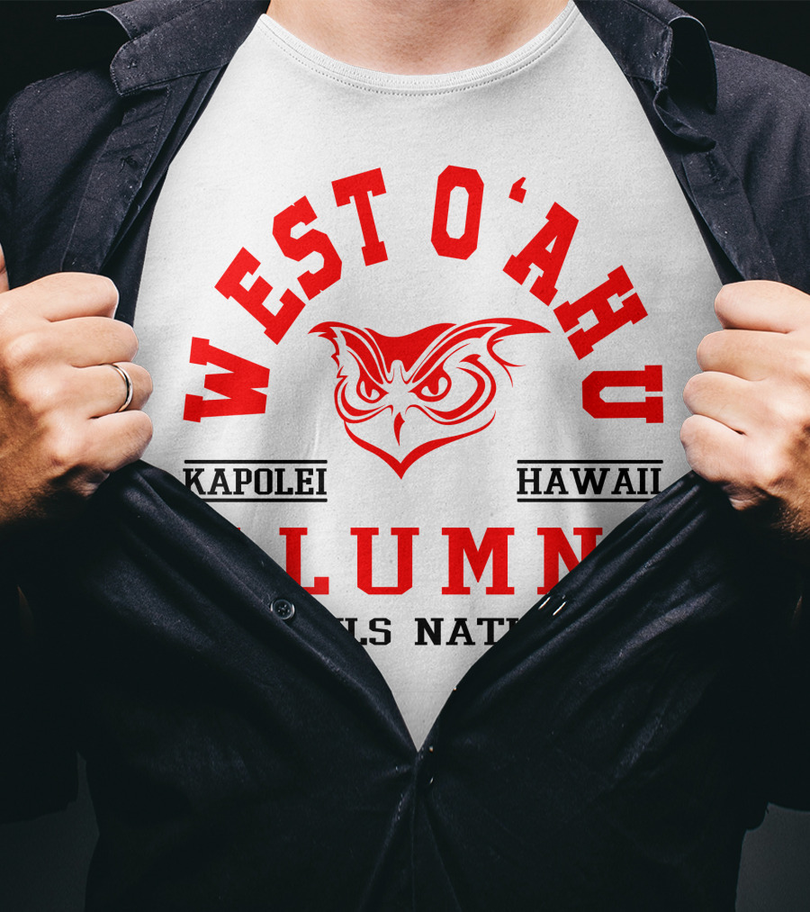 West O'ahu Kapolei Hawaii Alumni Owls Nation T-Shirt