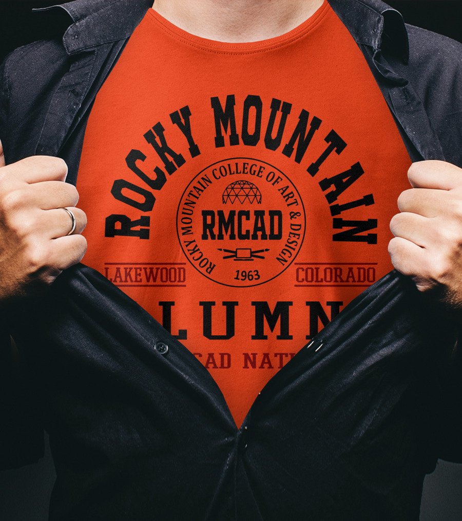 Rocky Mountain College Of Art And Design Alumni Lakewood Colorado RMCAD Nation T-Shirt
