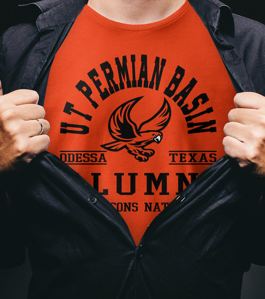 UT Permian Basin Alumni Falcons Nation Odessa Texas T-Shirt