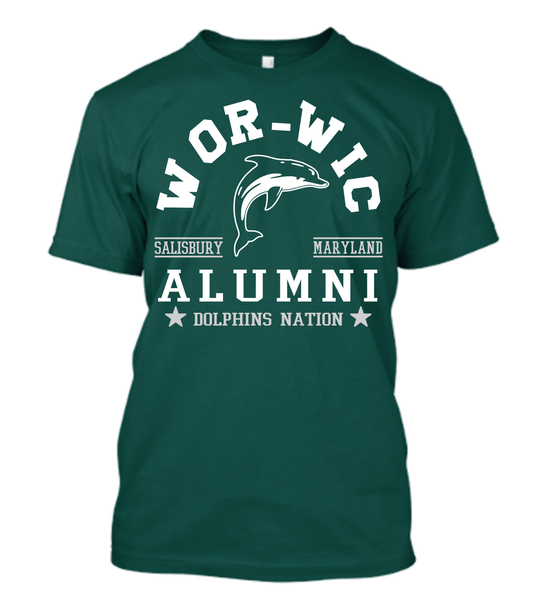 Wor-Wic Alumni Dolphins Nation Salisbury Maryland T-Shirt