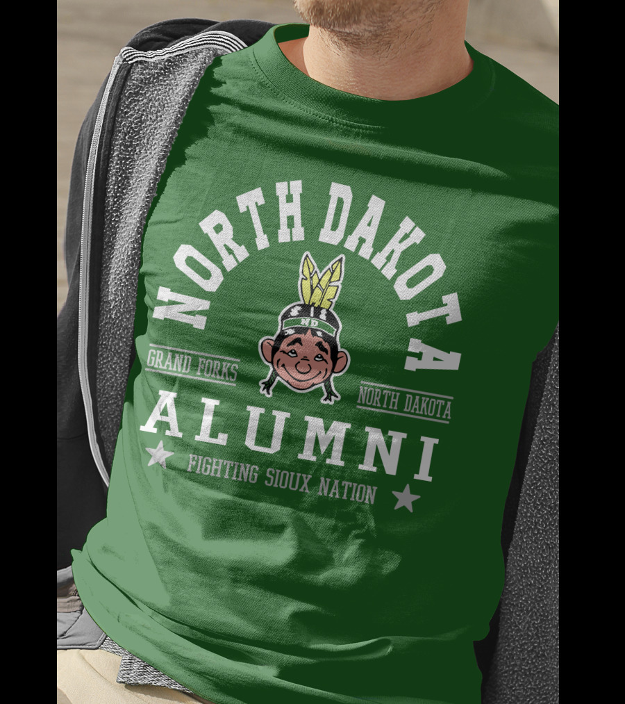 North Dakota Alumni Fighting Sioux Nation Grand Forks T-Shirt