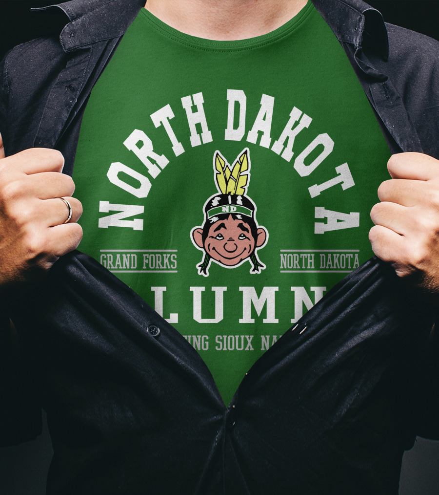 North Dakota Alumni Fighting Sioux Nation Grand Forks T-Shirt