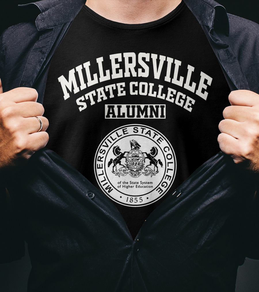 Millersville State College Alumni Seal 1855 Pennsylvania State System Of Higher Education T-Shirt