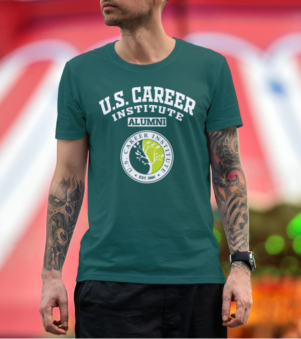 Premium T-Shirt: U.S. Career Institute Alumni Est. 1981 T-Shirt U.S. Career Institute Alumni Est. 1981 T-Shirt