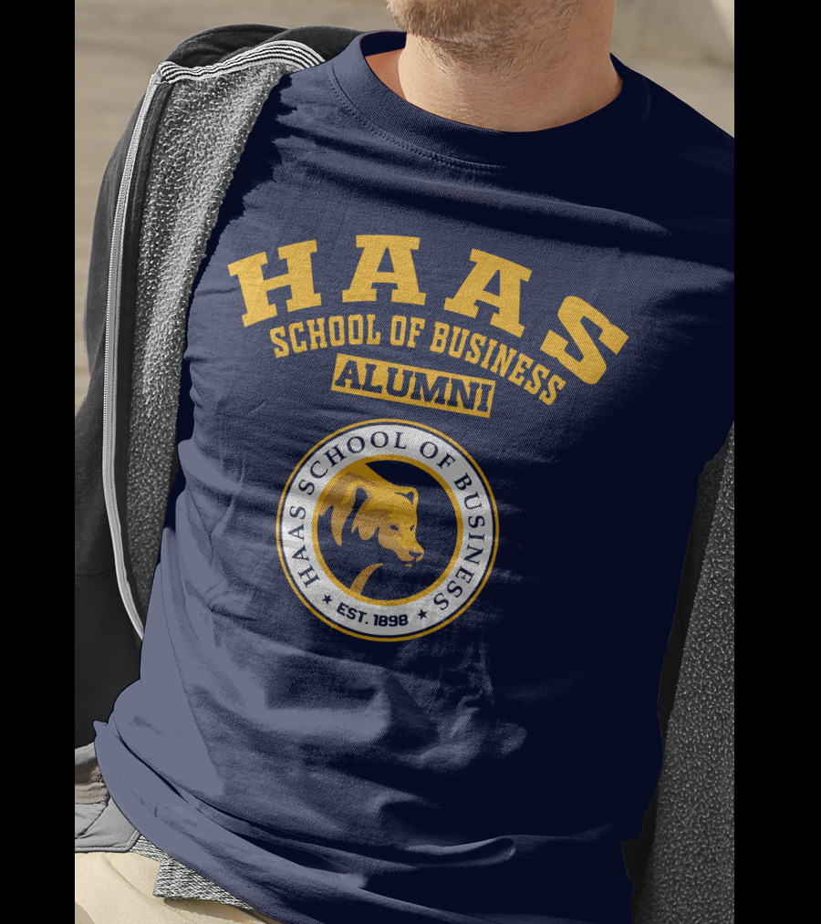 Haas School Of Business Alumni Est. 1898 Bear Emblem T-Shirt