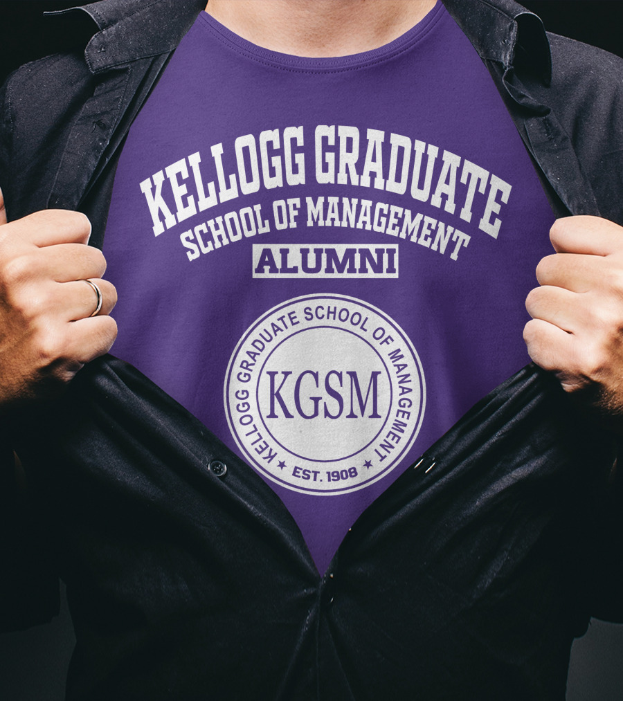 Kellogg Graduate School Of Management Alumni KGSM Est. 1908 T-Shirt