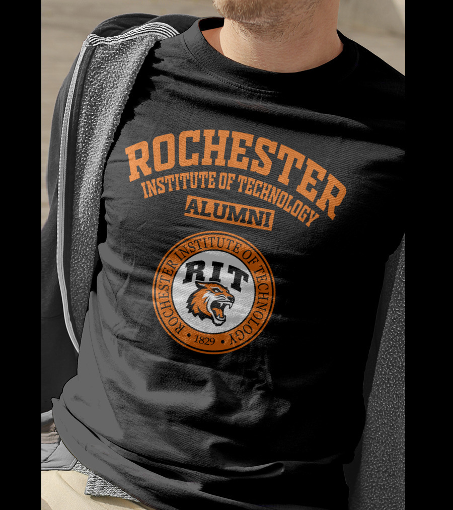 Rochester Institute Of Technology Alumni RIT Tiger Logo 1829 T-Shirt