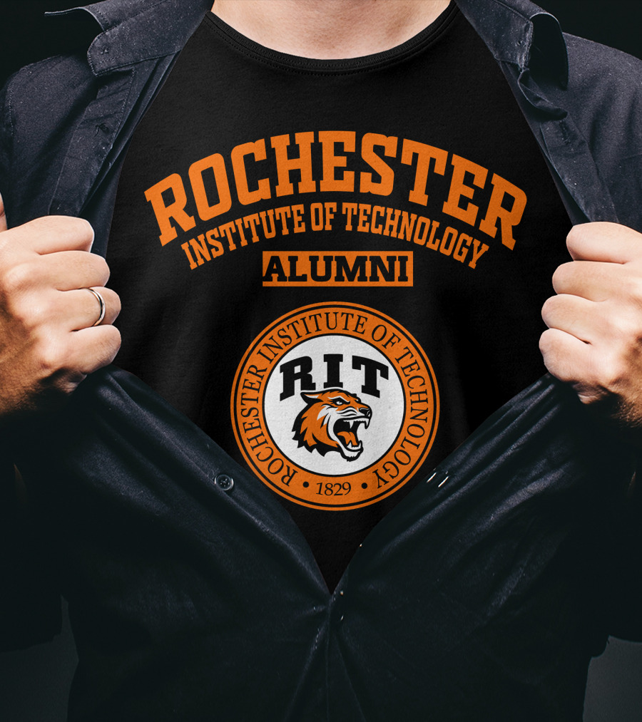 Rochester Institute Of Technology Alumni RIT Tiger Logo 1829 T-Shirt