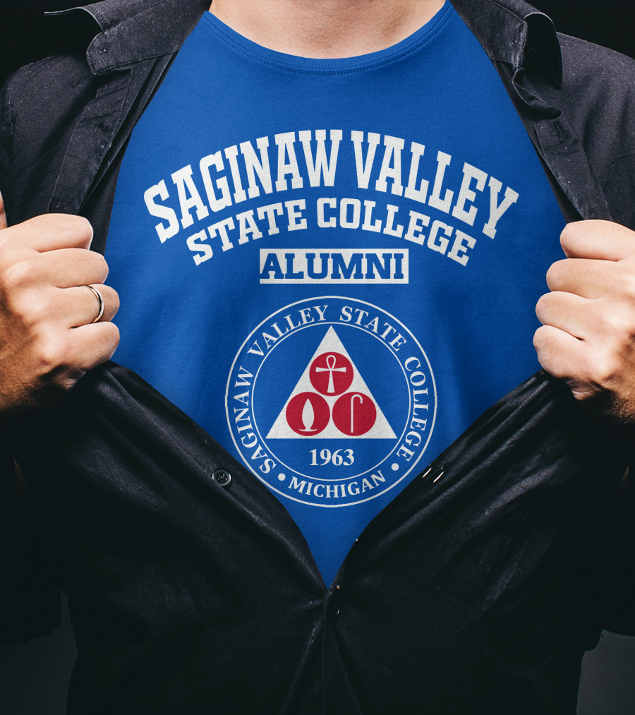 Saginaw Valley State College Alumni Michigan 1963 T-Shirt