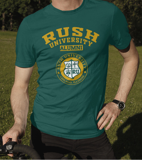 RUSH University Alumni Chicago Illinois Crest T-Shirt