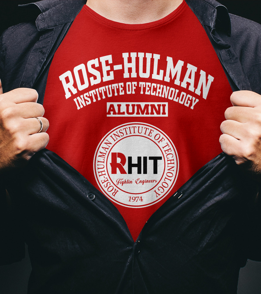 Rose-Hulman Institute Of Technology Alumni Rhit Fightin' Engineers 1974 T-Shirt