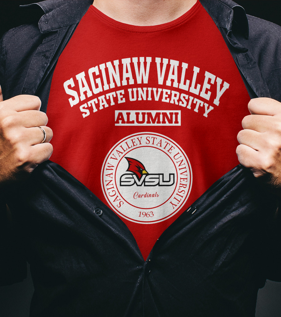 Saginaw Valley State University Alumni SVSU Cardinals 1963 T-Shirt