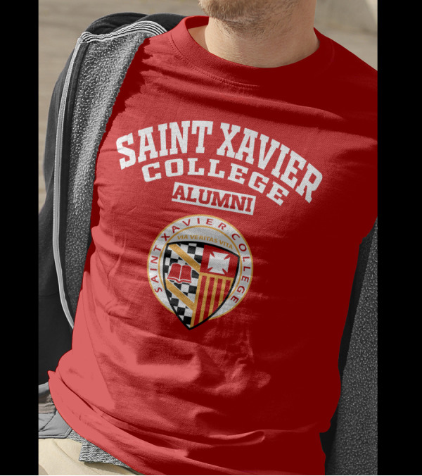 Saint Xavier College Alumni Crest Via Veritas Vita T-Shirt