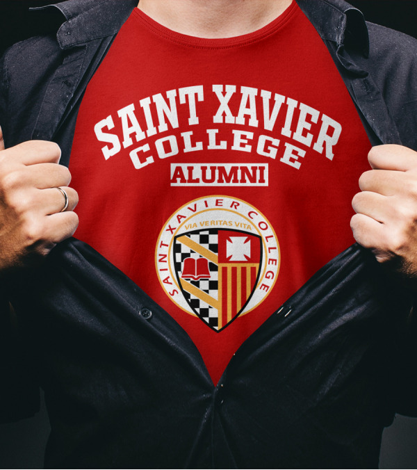 Saint Xavier College Alumni Crest Via Veritas Vita T-Shirt