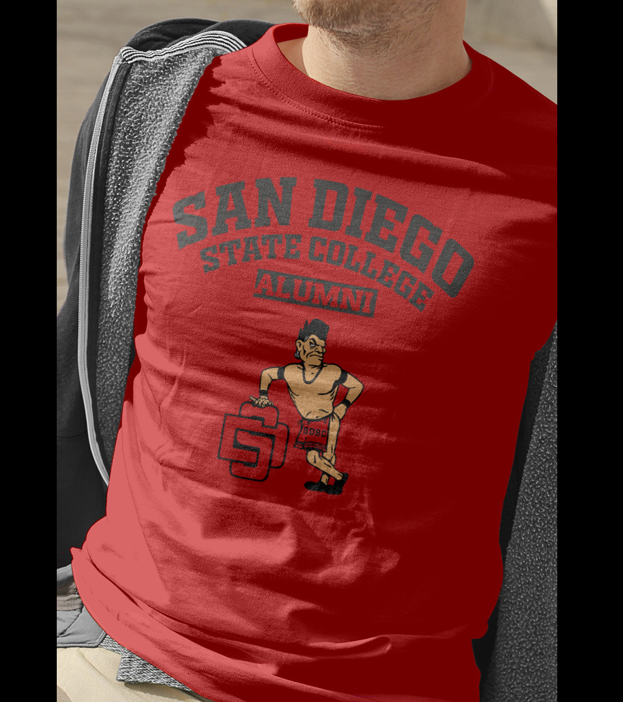San Diego State College Alumni SDSC Vintage Style Retro Pose T-Shirt