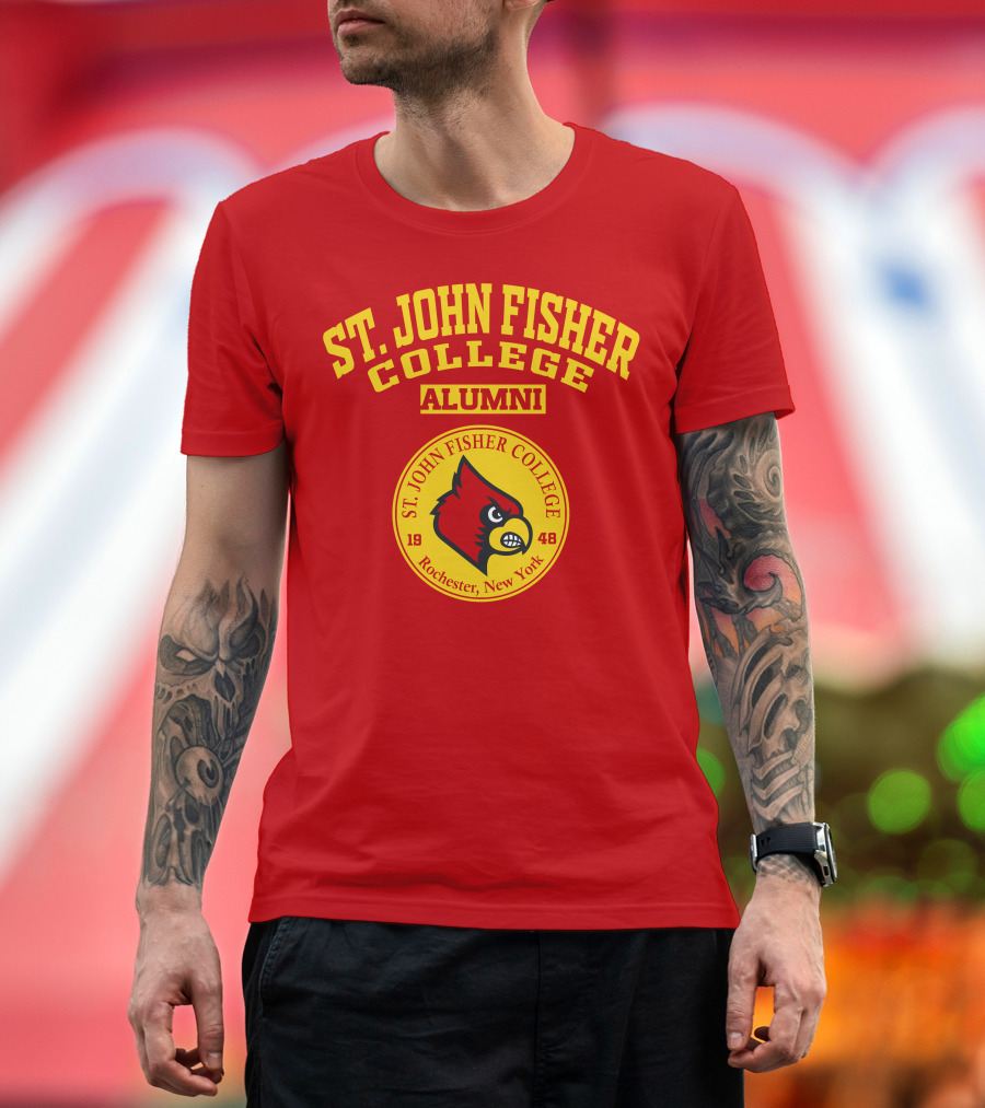 St. John Fisher College Alumni Cardinal Logo Rochester New York 1948 T-Shirt