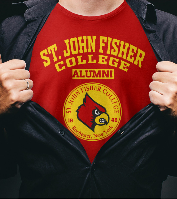 St. John Fisher College Alumni Cardinal Logo Rochester New York 1948 T-Shirt