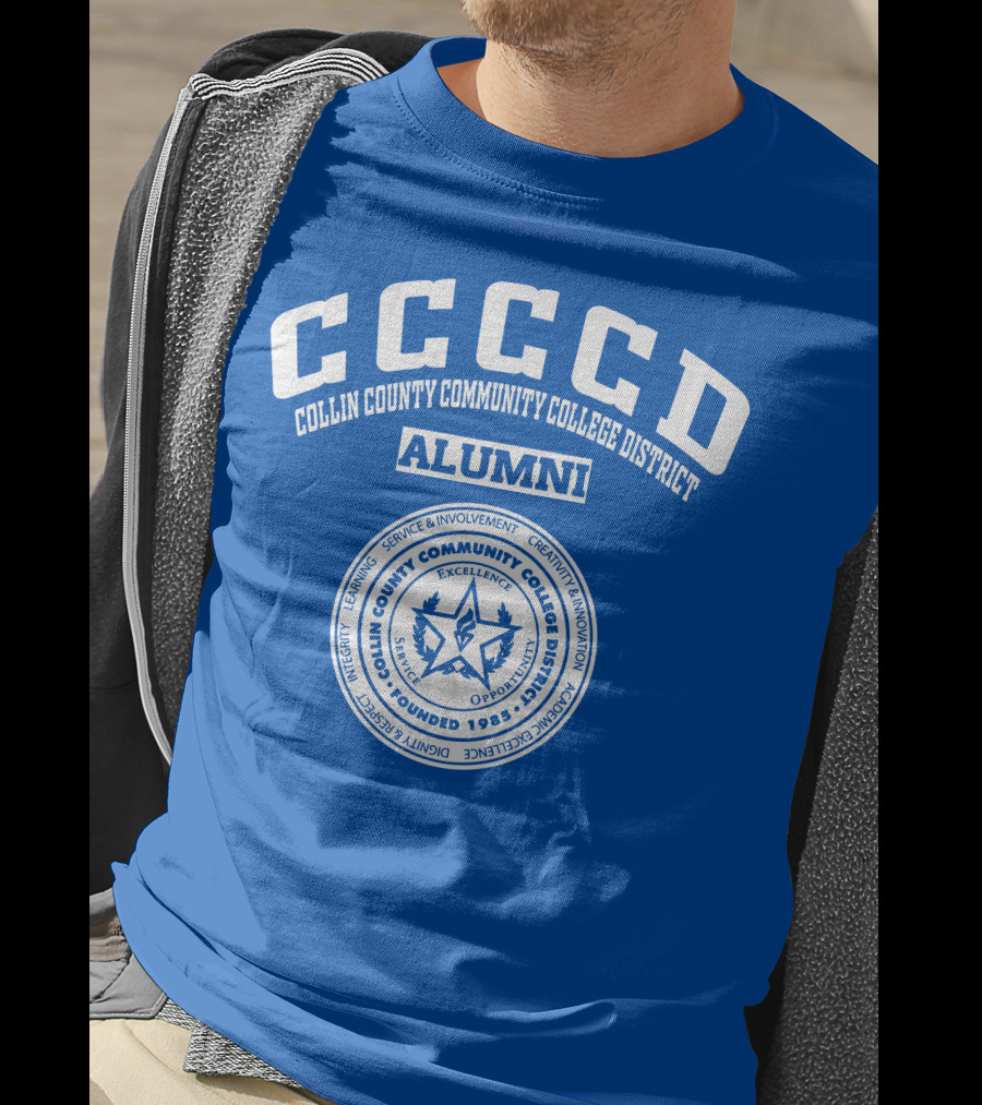 CCCCD Collin County Community College District Alumni Seal 1985 Excellence Opportunity T-Shirt