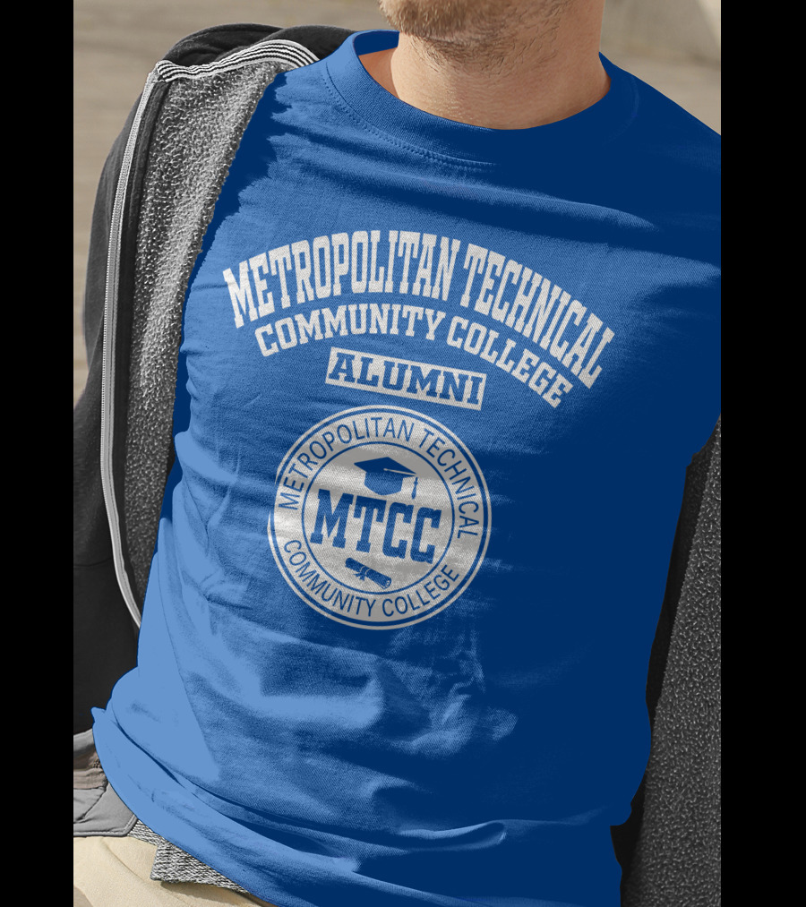 Metropolitan Technical Community College Alumni MTCC Logo Mock Graduation Cap T-Shirt