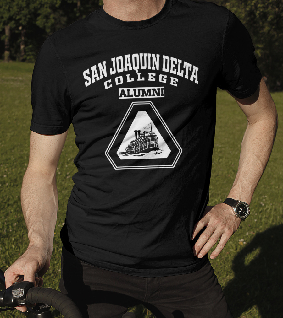 San Joaquin Delta College Alumni Steamboat Emblem T-Shirt