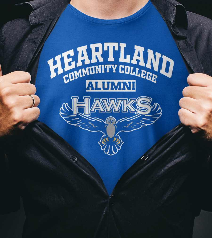 Heartland Community College Alumni Hawks T-Shirt