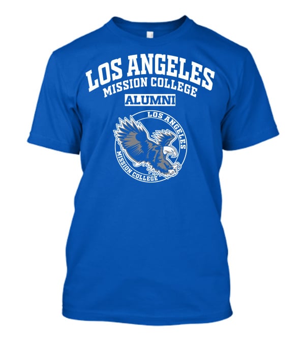 Los Angeles Mission College Alumni Eagle Logo Blue T-Shirt