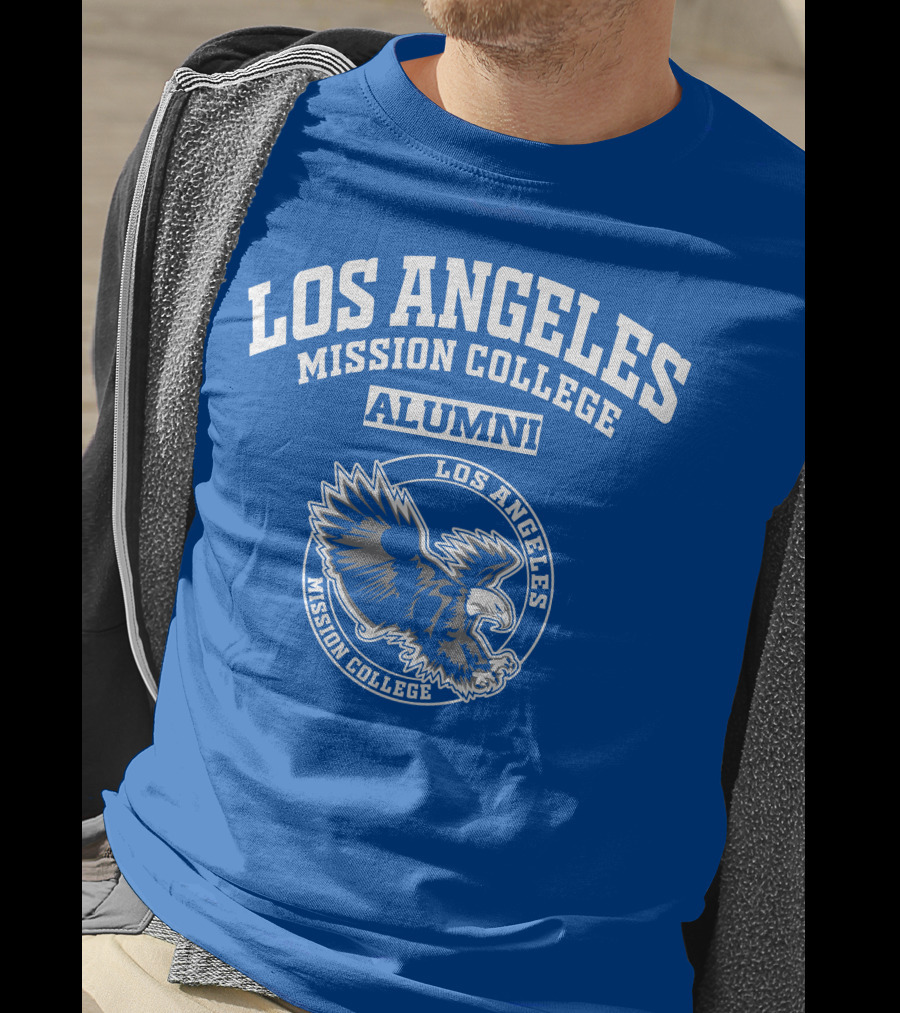 Los Angeles Mission College Alumni Eagle Logo Blue T-Shirt