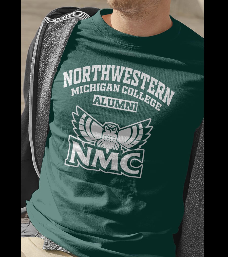 Northwestern Michigan College Alumni NMC Owl T-Shirt