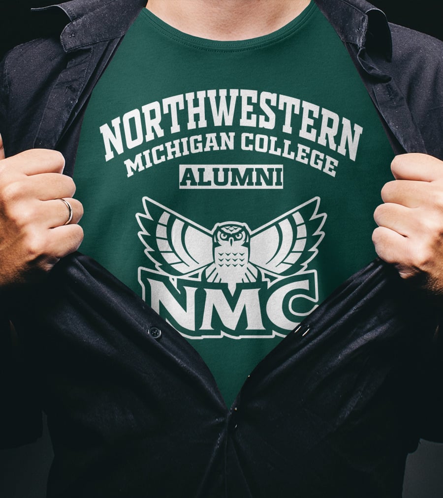 Northwestern Michigan College Alumni NMC Owl T-Shirt
